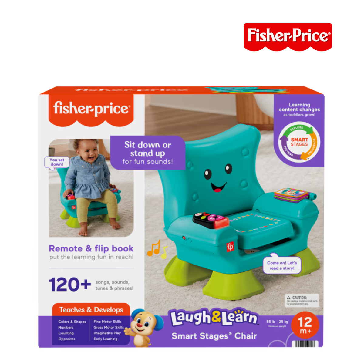 Fisher Price HTW90 Laugh & Learn Smart Stages Chair, Ages 12m+