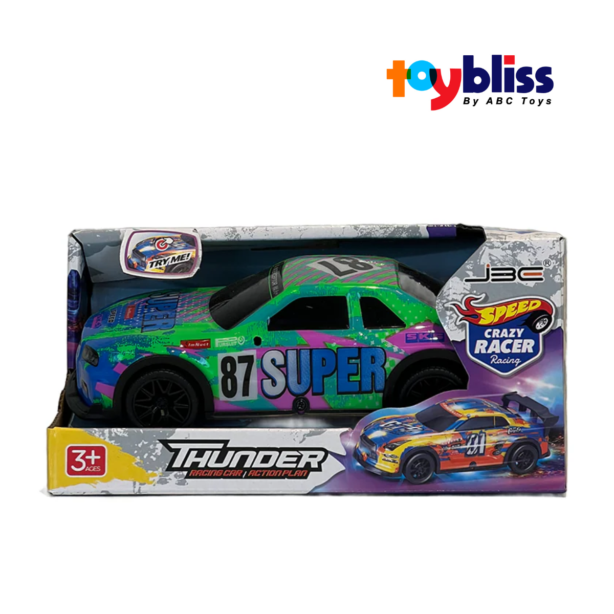 Toybliss JBE 1:20 Thunder Racing Car B/0 (JU688-25), Ages 3+ - (HP)