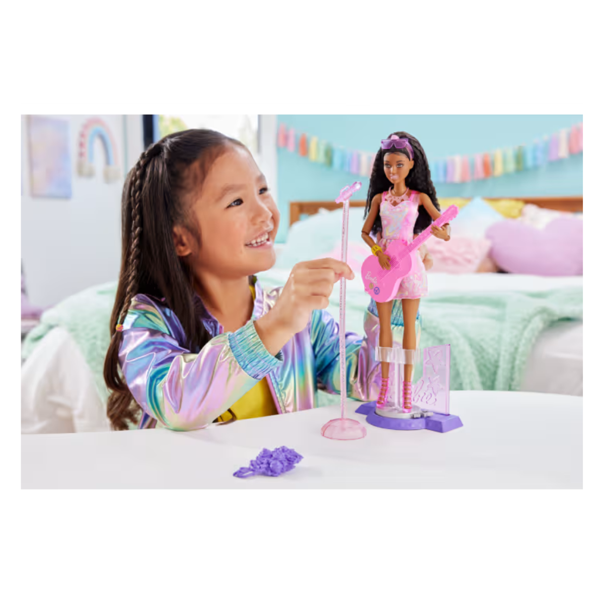 Barbie HRG43 65th Anniversary Careers Pop Star Doll & 10 Accessories, Ages 3+ (HRG41) (Damage Box)