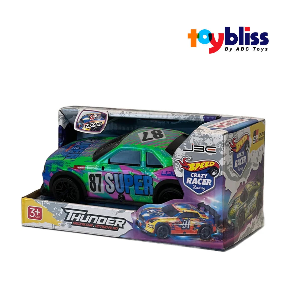 Toybliss JBE 1:20 Thunder Racing Car B/0 (JU688-25), Ages 3+ (F40) (Damage Box)