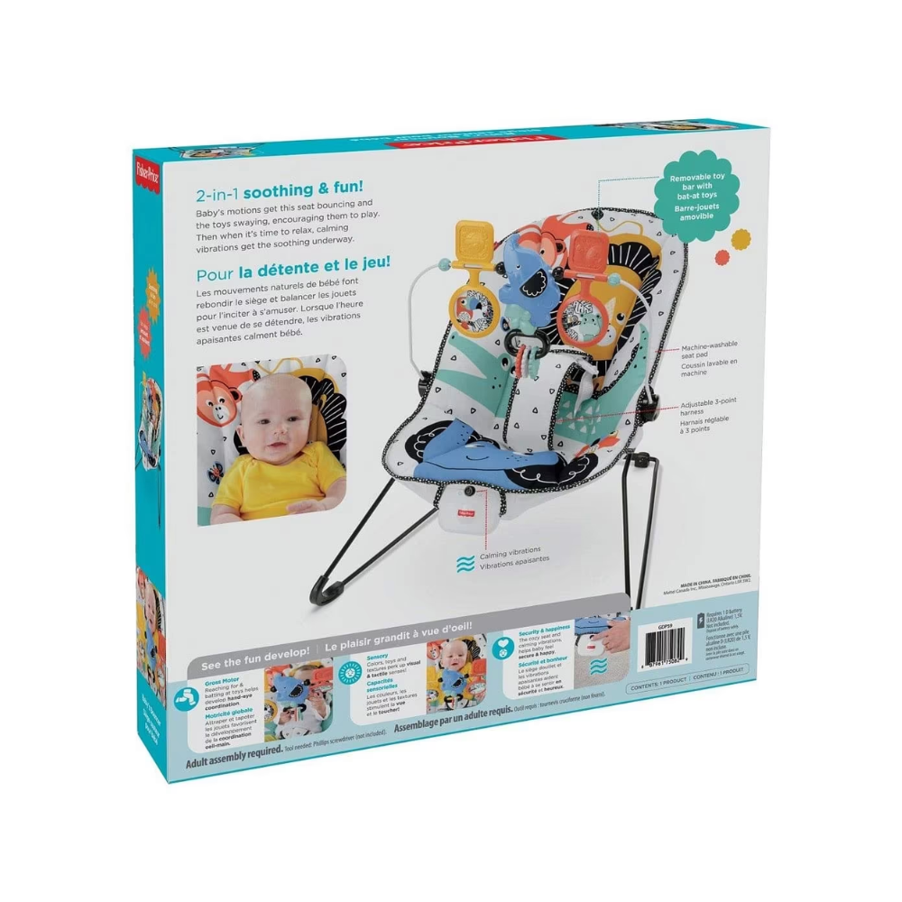 Fisher Price GDP59 Deluxe Bouncer, Ages 0m+ (Damage Box)