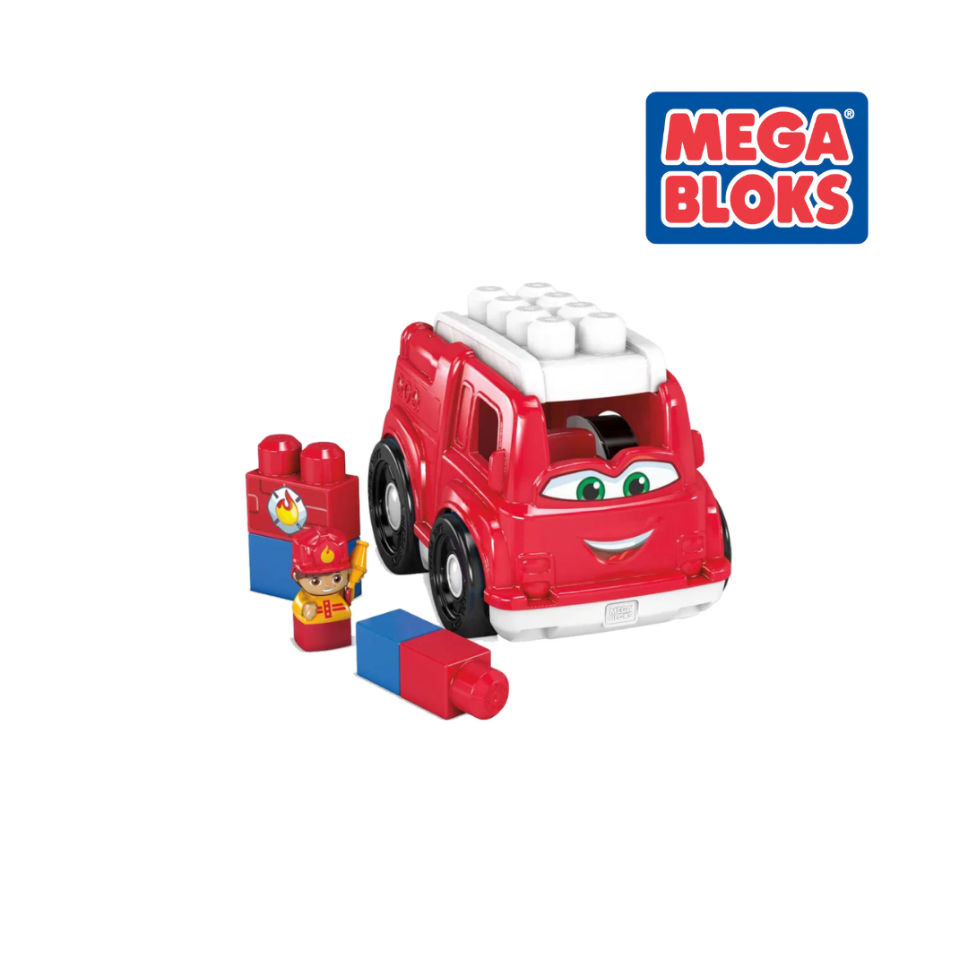MEGA BLOKS GCX09 Toddler Building Blocks Fire Truck, Ages 1+ (Damaged Box)
