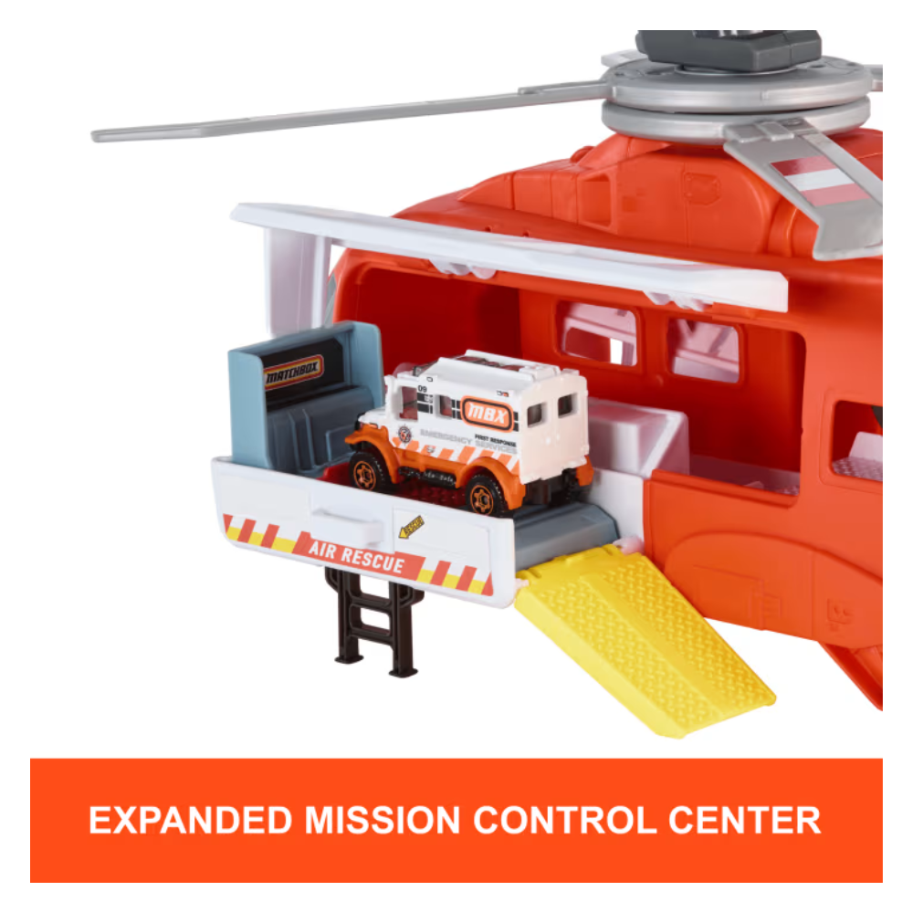 Matchbox hxm74 Action Drivers Rescue Helicopter, Ages 3y+