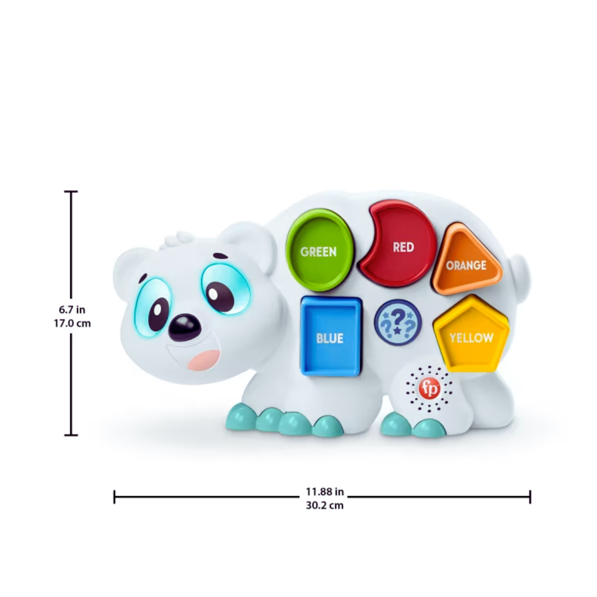 Fisher Price HFT75 Linkimals Puzzlin' Shapes Polar Bear, Ages 18m+ (Damaged Box)