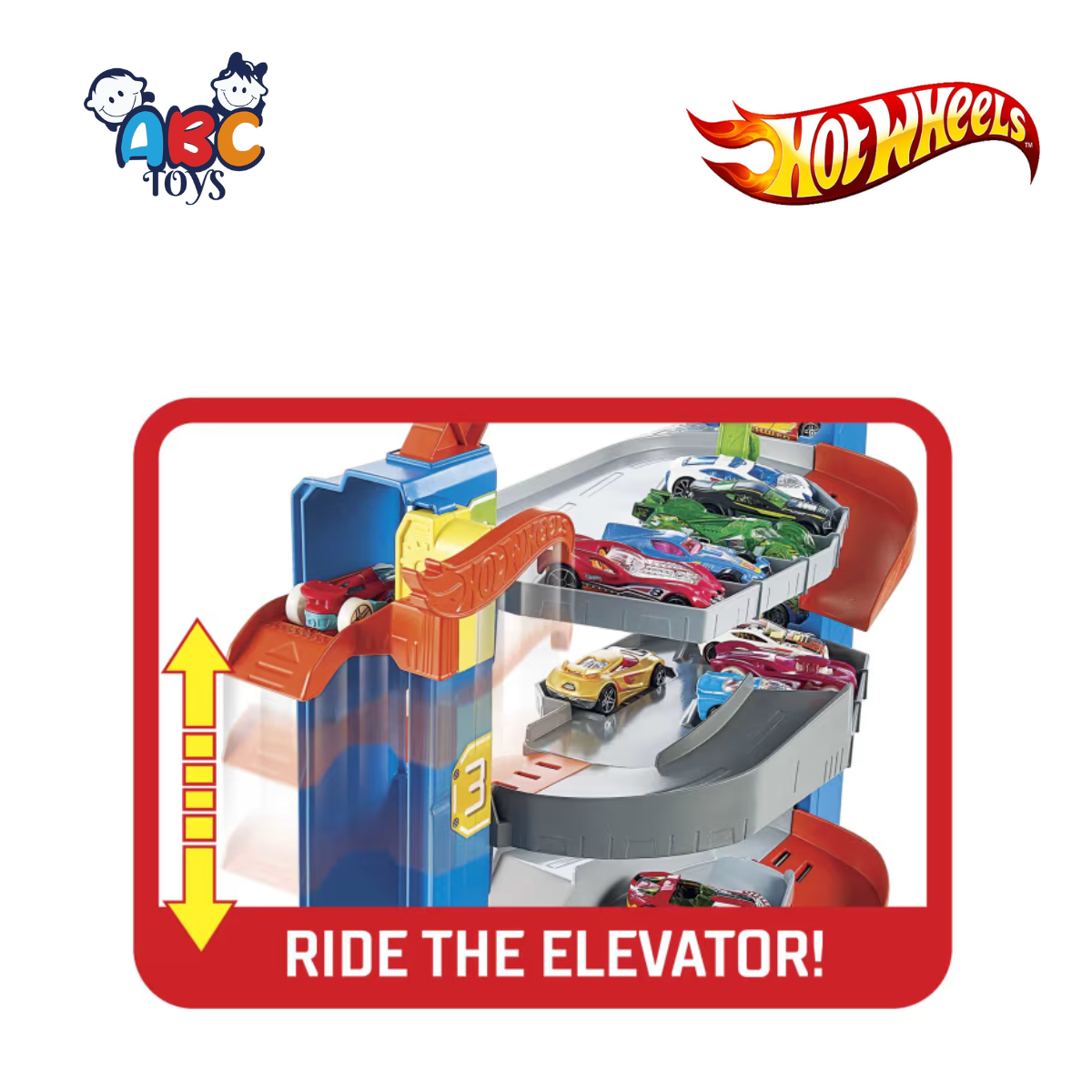 Hot Wheels GNL70 City Stunt Garage Playset With 1 Toy Car, Ages 3+ (Damage Box)