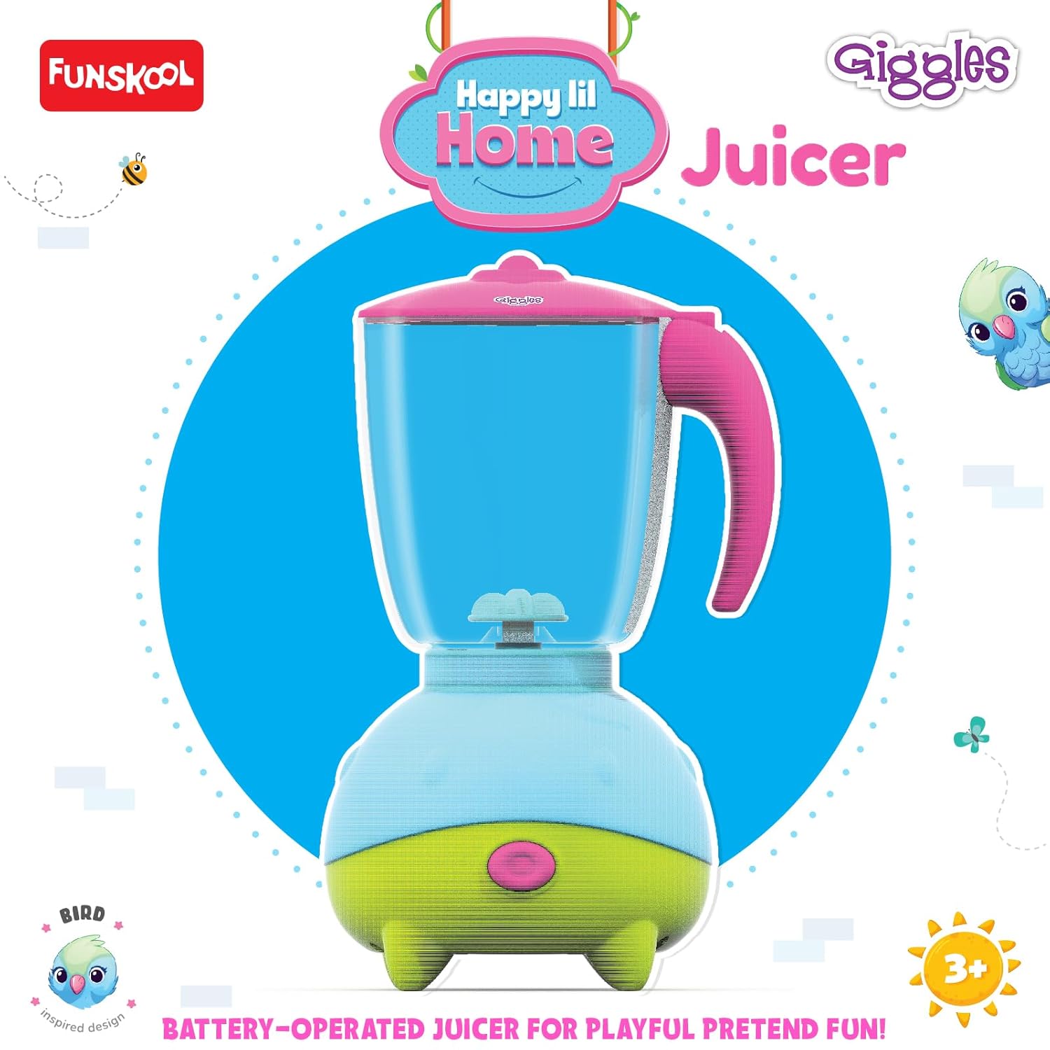 Funskool 9960300 Happy Lil Home Juicer, Ages 3+ (Damaged Box)