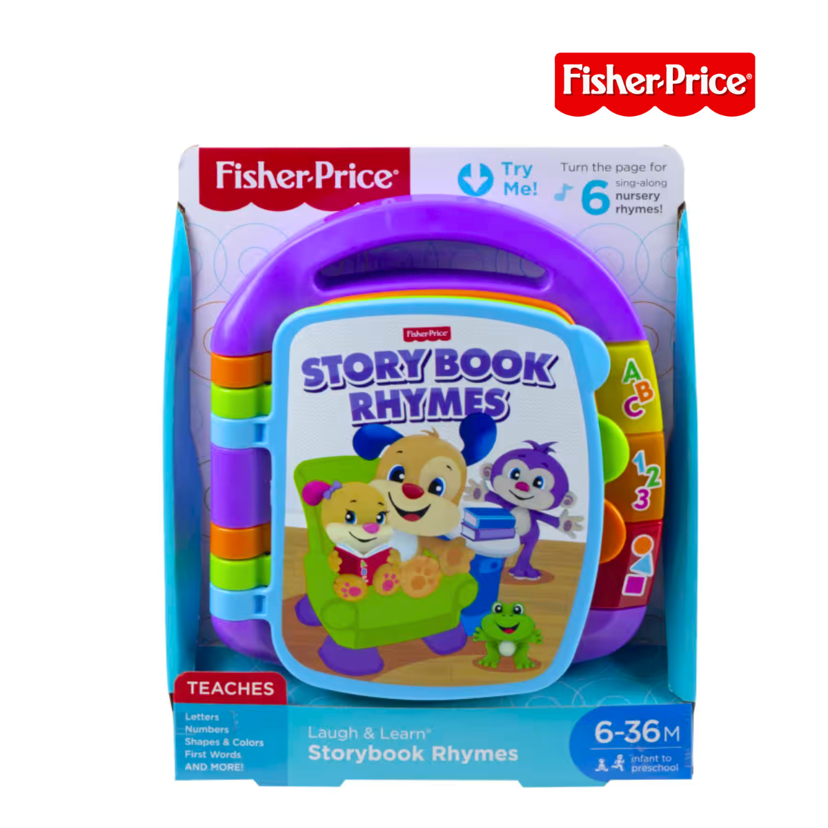 Fisher Price CDH26 Laugh & Learn Storybook Rhymes, Ages 6m-36m (Damaged Box)