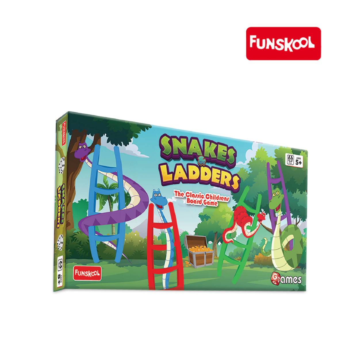 Funskool Snakes & Ladders Board Game, Ages 5+ (Damaged Box)
