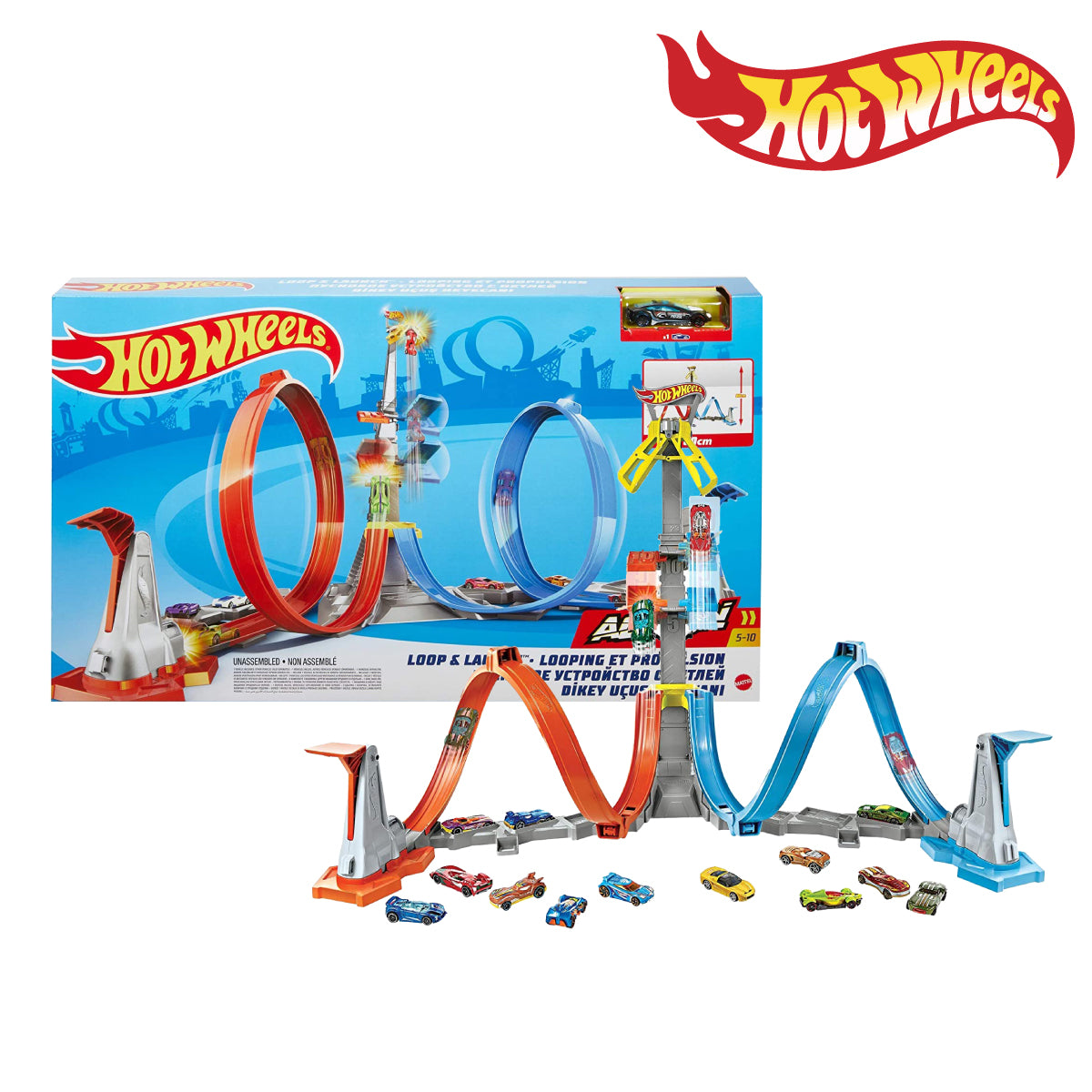 Race Track Builder Hot Wheels Cyclone Track Set Hot Wheels GRW39