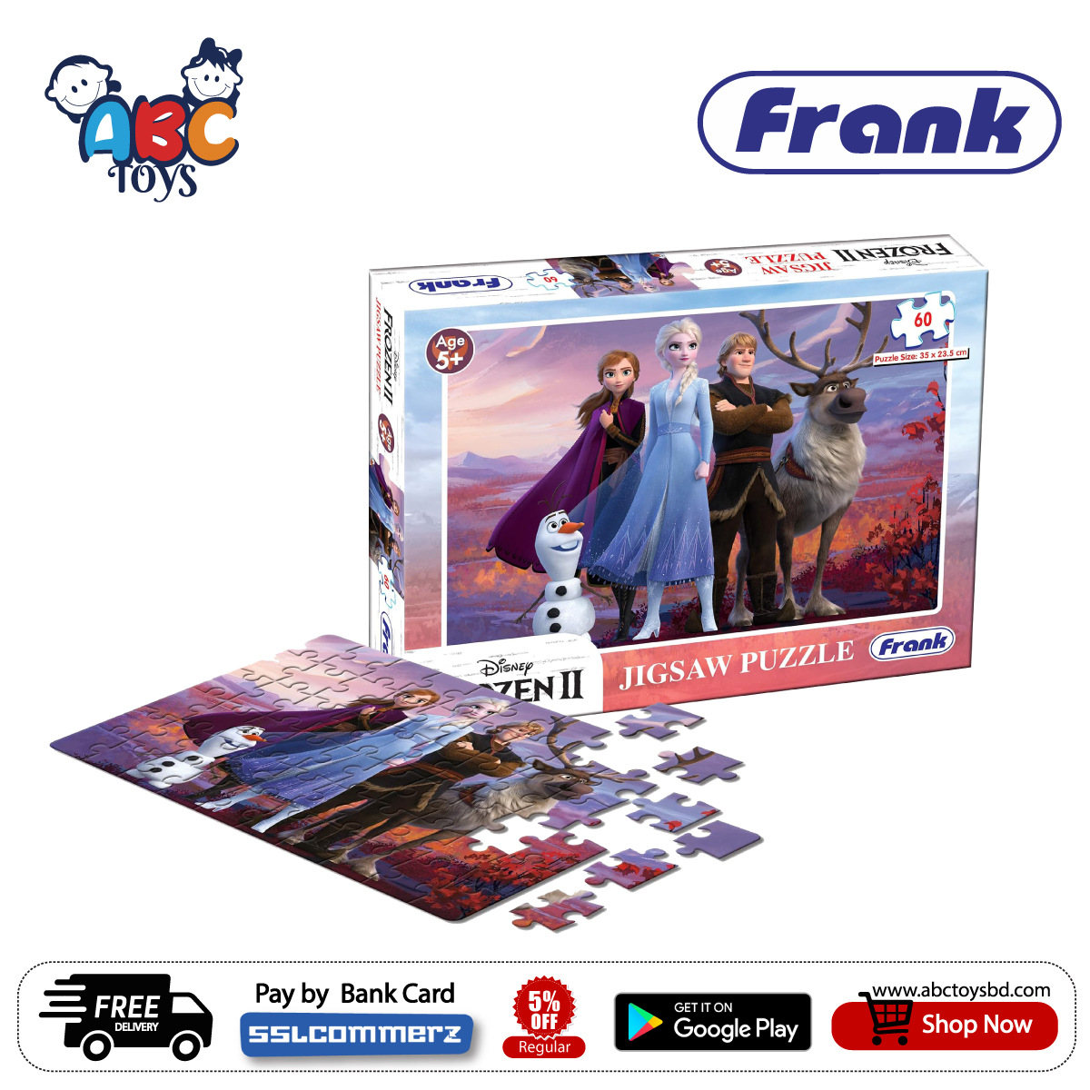 Frank Disney Frozen Ii Puzzle Abc Toys