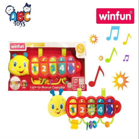 Winfun 000215 Light Up Musical Caterpillar, Age 1+