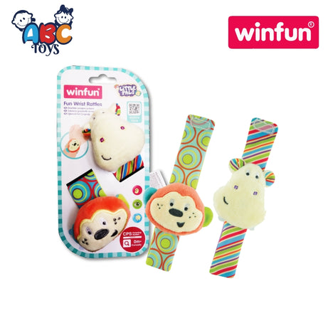 Winfun 000129 C5:C7 Fun Wrist Rattles, Age 4+ (Damage Box)