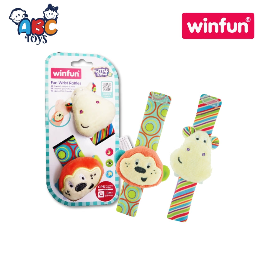 Winfun 000129 C5:C7 Fun Wrist Rattles, Age 4+ (Damage Box)