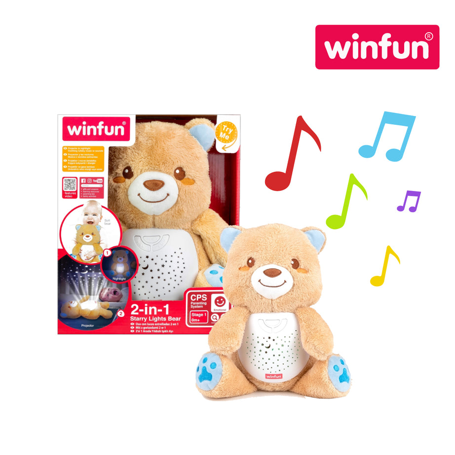Winfun 000825 2-in-1 Starry Lights Bear