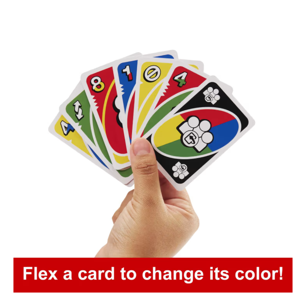 UNO HMY99 Flex Card Fun Games For Family And Game Nights, Ages 7+