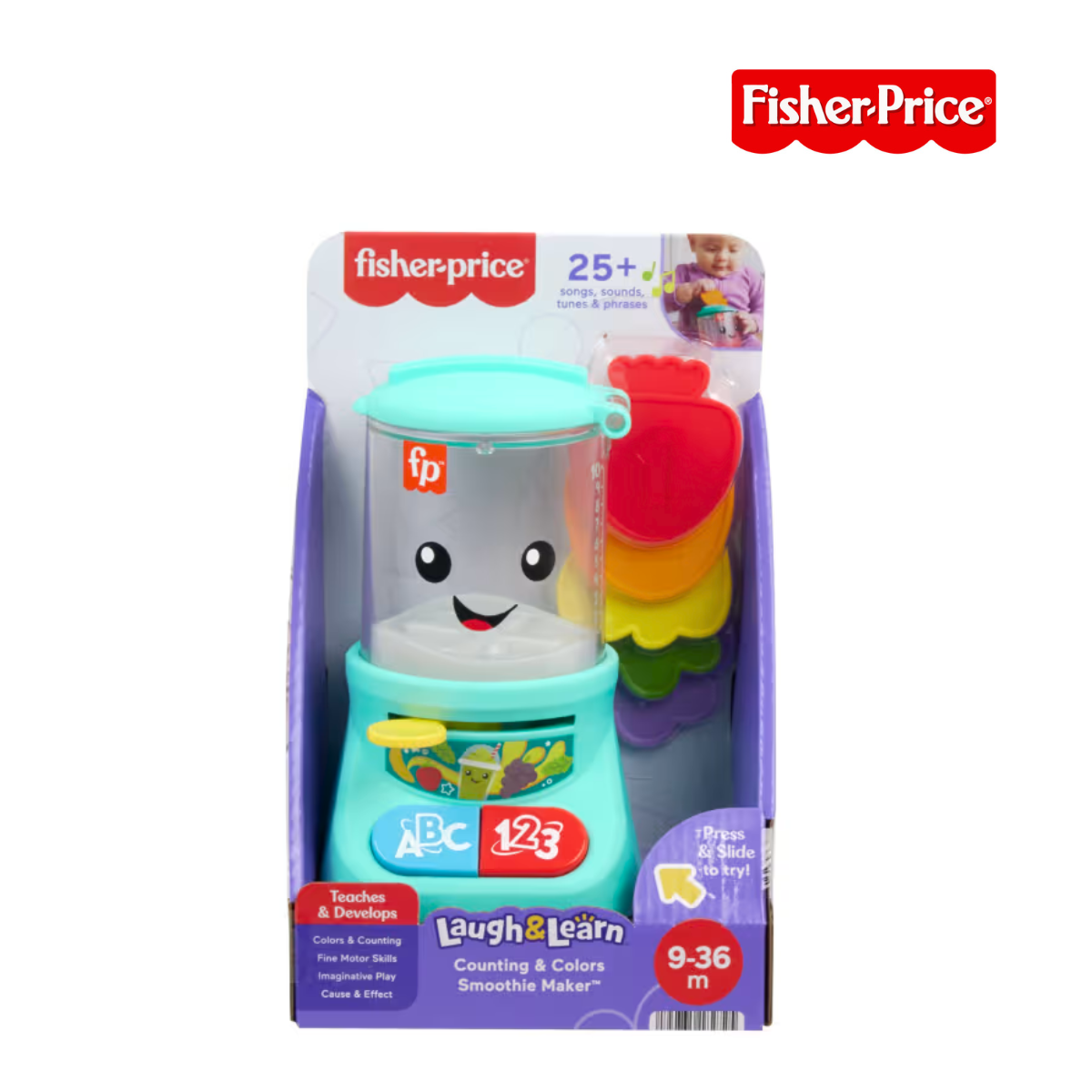 Fisher Price HRP19 Laugh & Learn Smoothie Blender, Ages 9m-36m