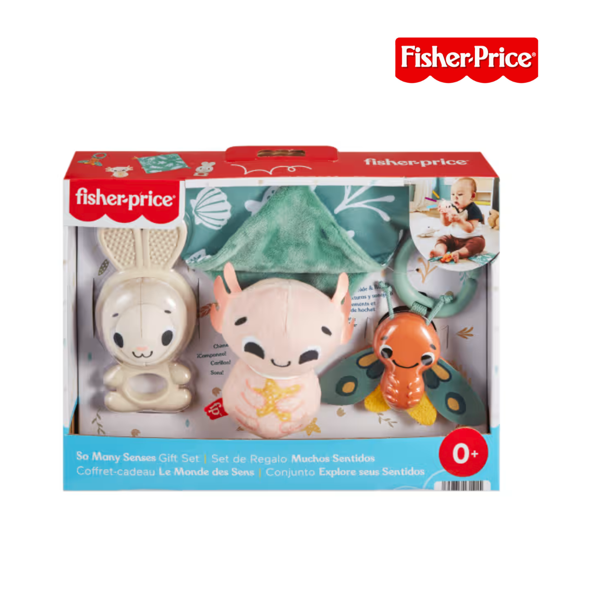 Fisher Price HRB17 Senses 4pcs Gift Set, Ages 0m+