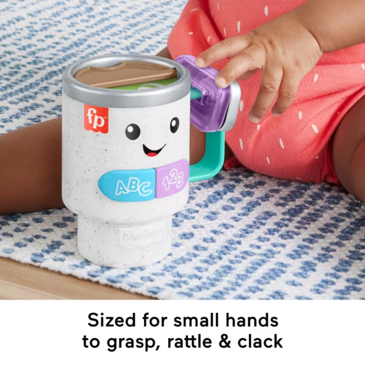 Fisher Price HRP35 Laugh & Learn Wake Up & Learn Coffee Mug, Ages 6m-36m