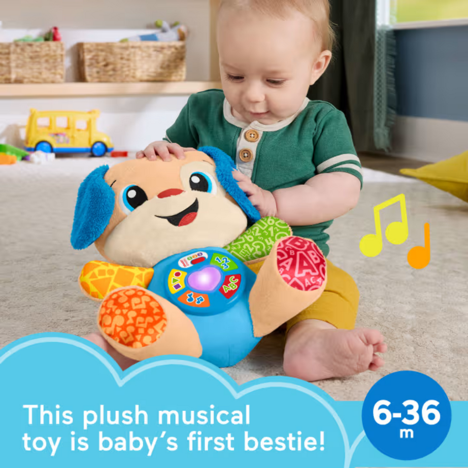Fisher Price JCT10 Laugh & Learn Smart Stages Sis Blue Plush, Ages 6m-36m