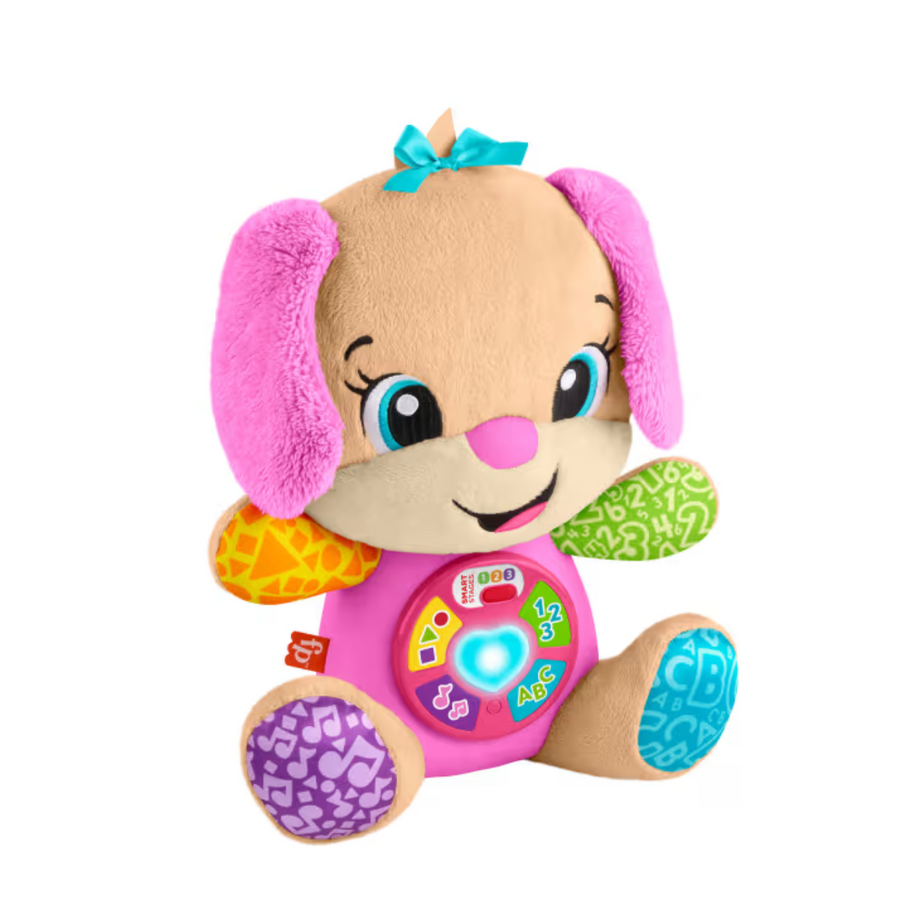 Fisher Price JCT11 Laugh & Learn Smart Stages Sis Pink Plush, Ages 6m-36m