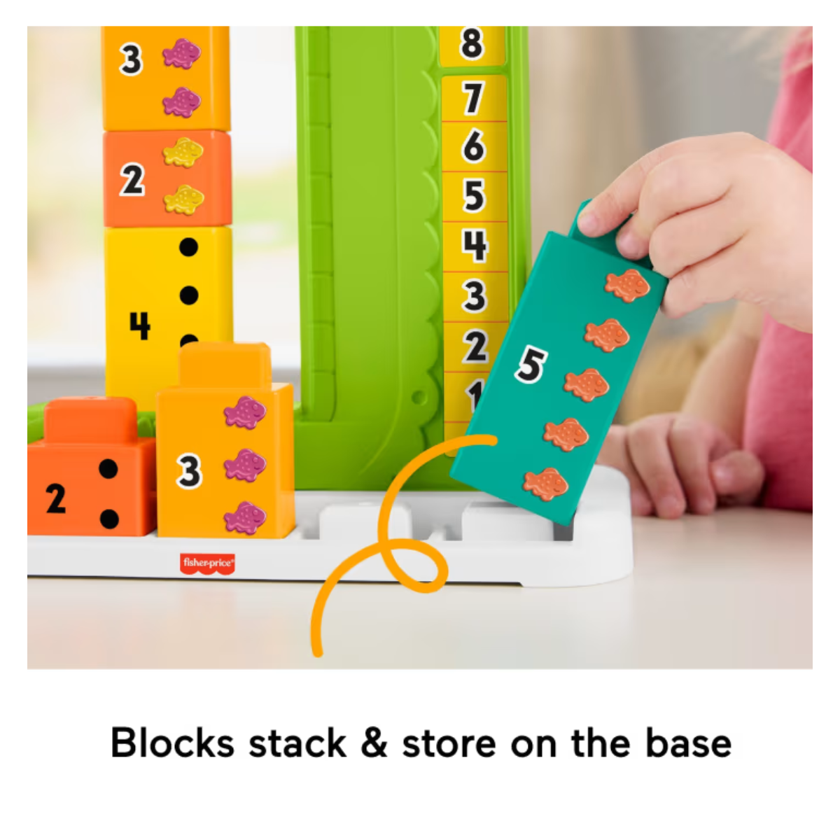 Fisher Price JCT13 Adding Alligator Educational Toy, Ages 3+