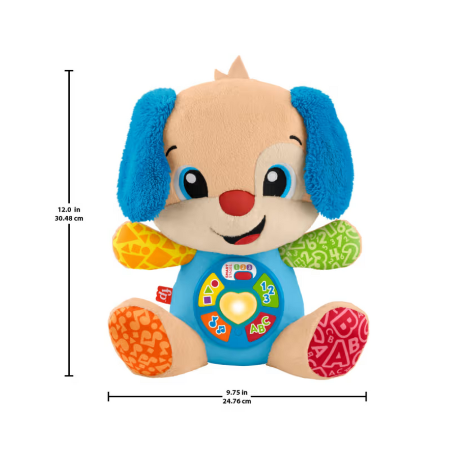 Fisher Price JCT10 Laugh & Learn Smart Stages Sis Blue Plush, Ages 6m-36m