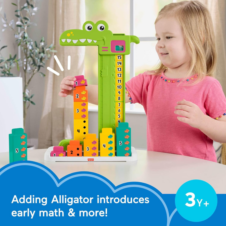 Fisher Price JCT13 Adding Alligator Educational Toy, Ages 3+