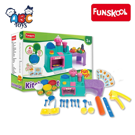 Funskool 1729000 F Dough Kitchen Set, Age 3+ (Damage Box)