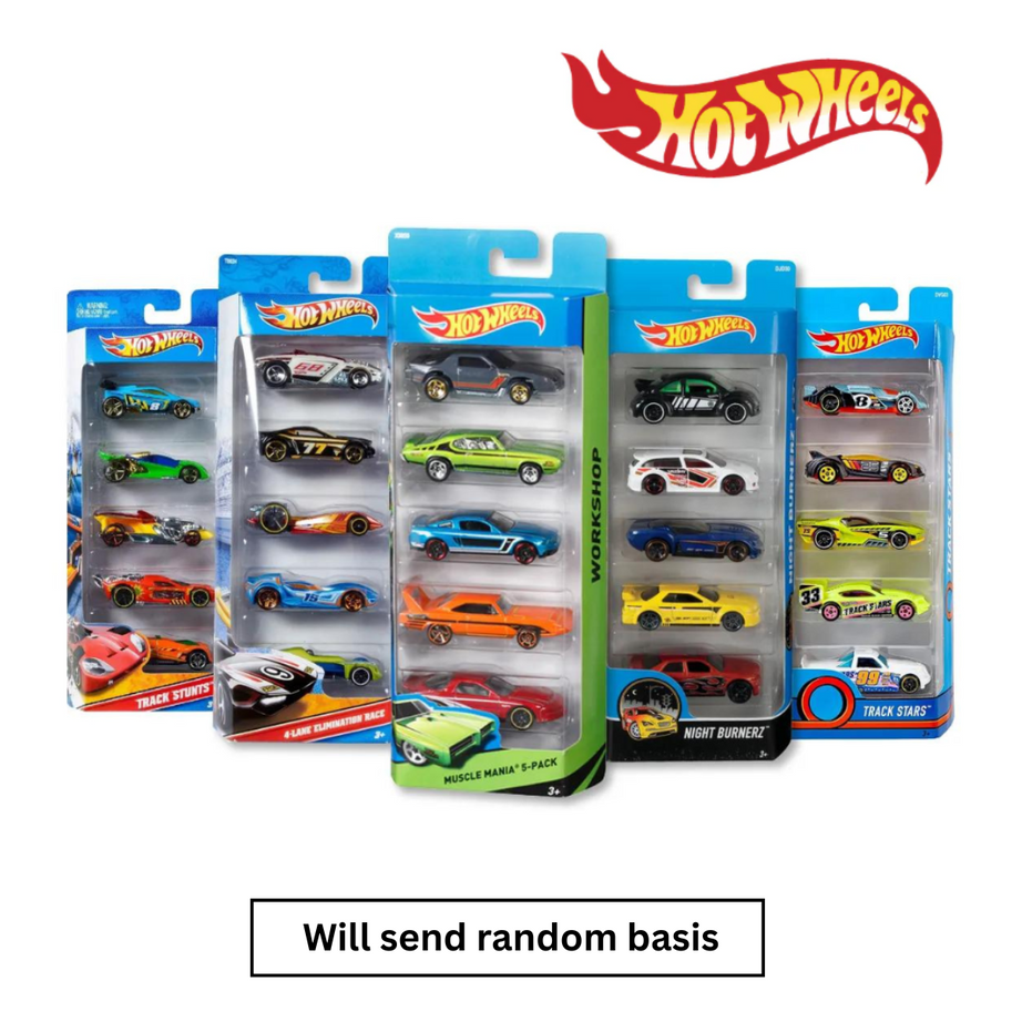 Hot Wheels 1806 5-Car Pack Assortment (Damage Box)