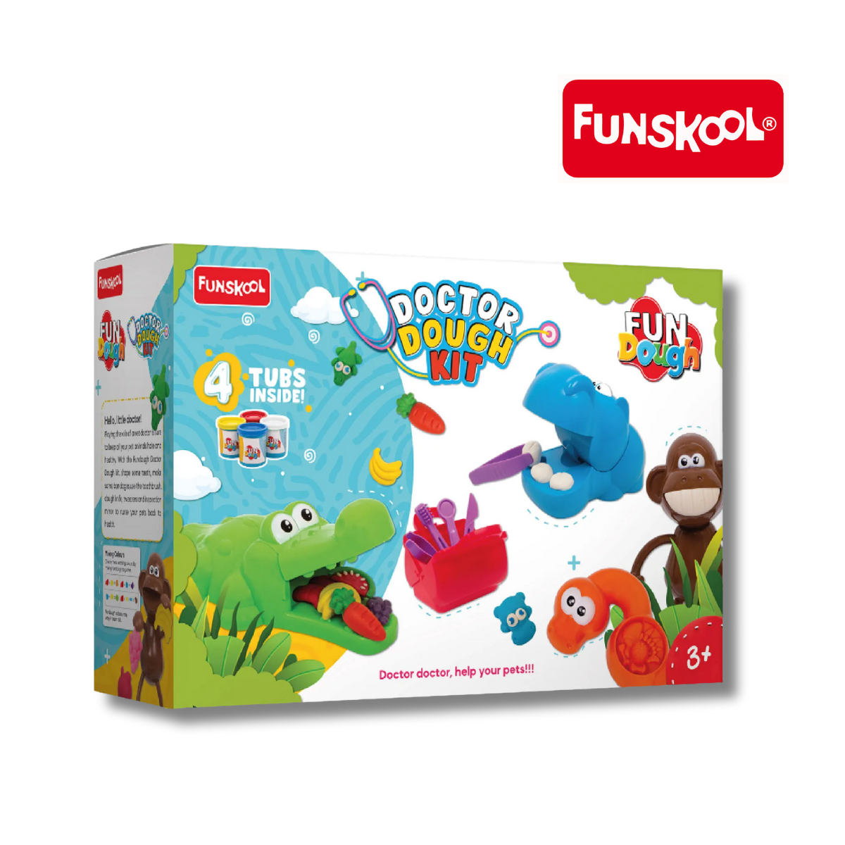 FUNSKOOL Fundough Doctor Dough Set, Ages 3+
