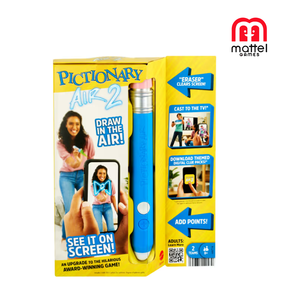 Mattel Games HNT74 Pictionary Air 2 Game, Ages 8y+ (Damaged Box)