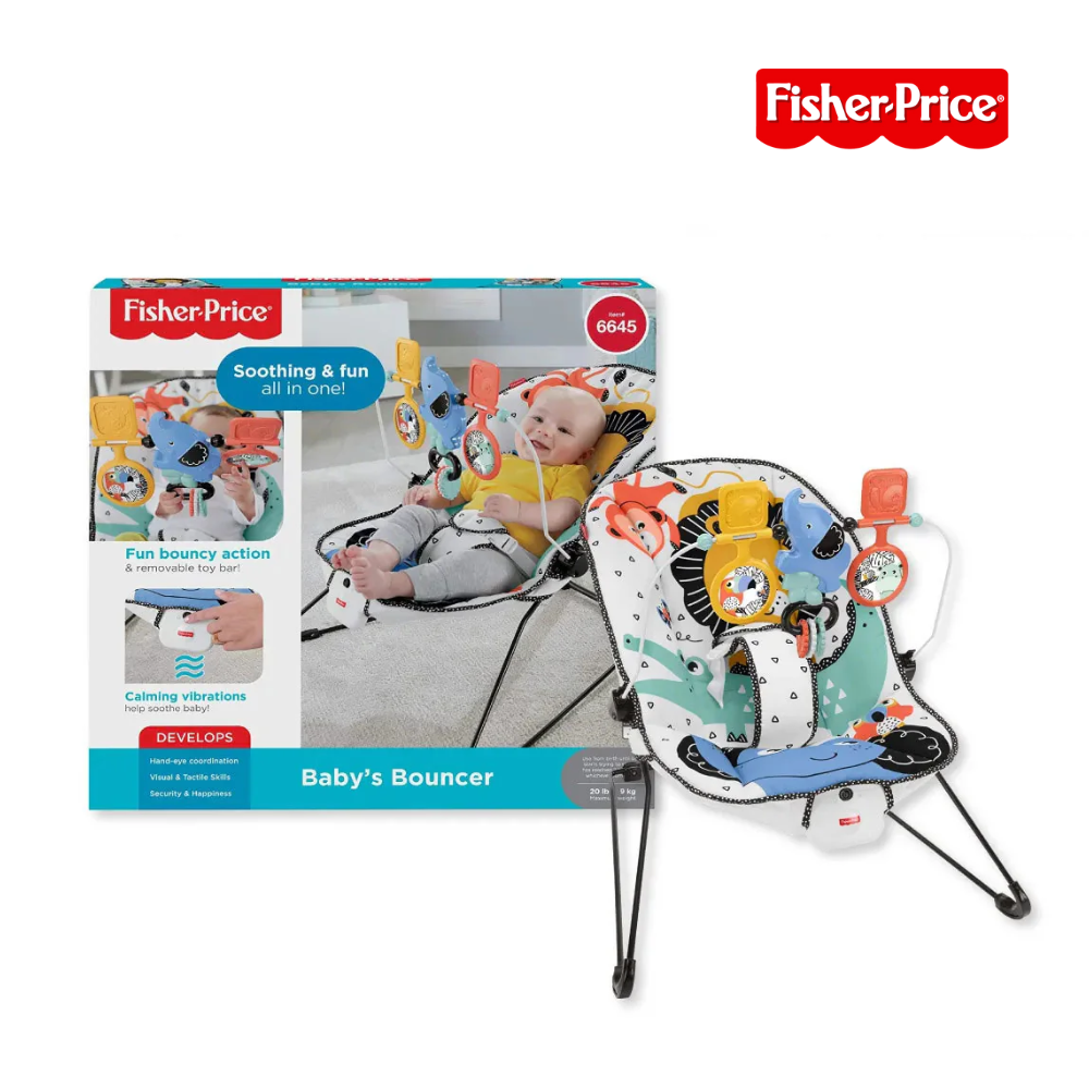 Fisher Price GDP59 Deluxe Bouncer, Ages 0m+