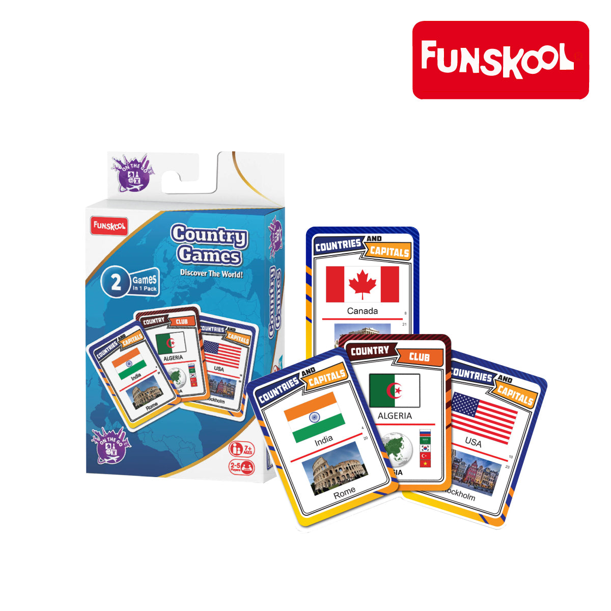 Funskool 2 In 1 Country Games, Ages 7+