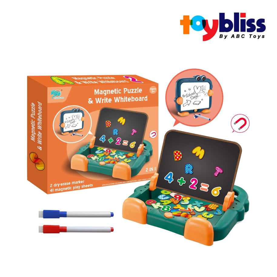 Toybliss Magnetic Puzzle & Whiteboard (8786-3), Ages 3+