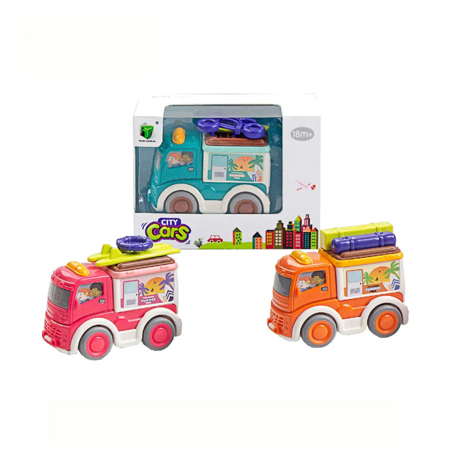 Toybliss - TENG LONG DA Pull City Cars 2635, Age 18m+