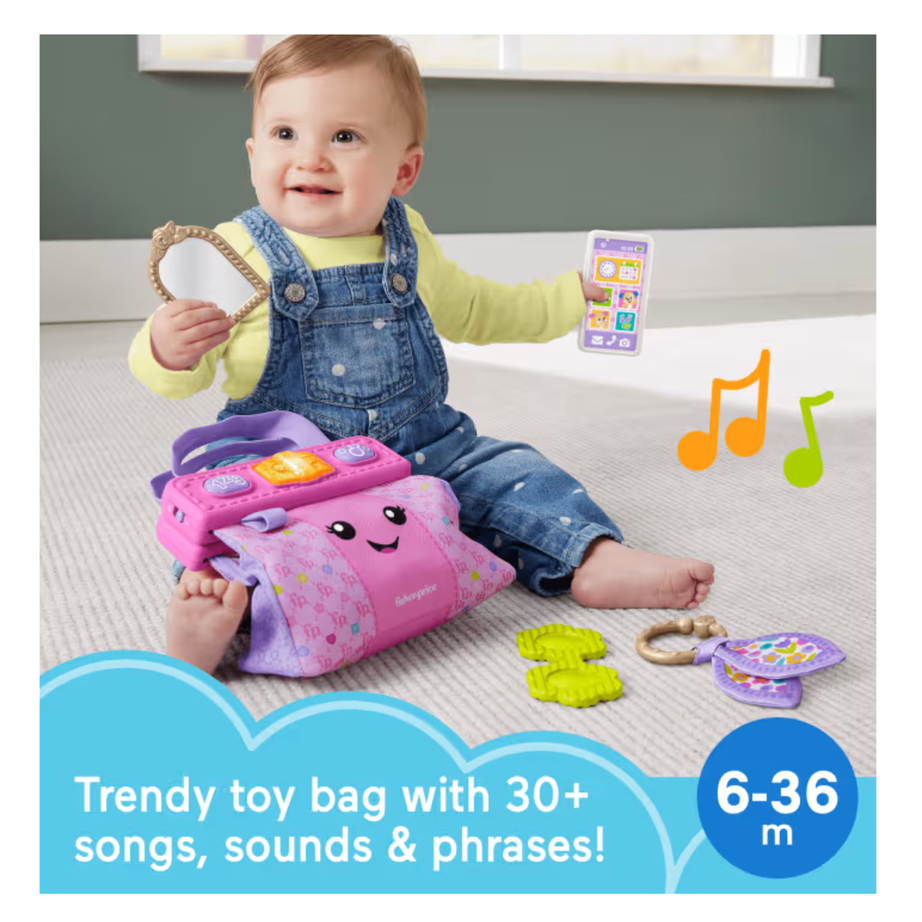 Fisher Price HTW89 Laugh & Learn Going Places Learning Purse, Ages 6m - 36m