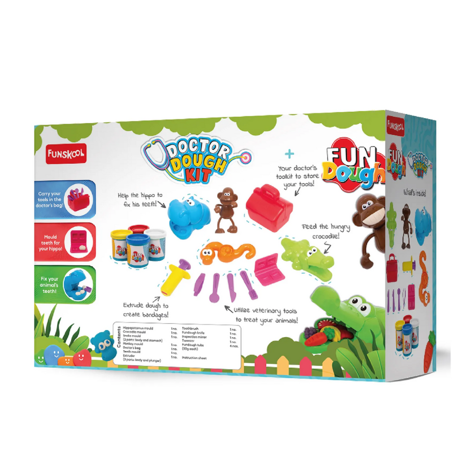 FUNSKOOL Fundough Doctor Dough Set, Ages 3+