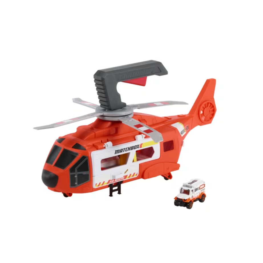 Matchbox hxm74 Action Drivers Rescue Helicopter, Ages 3y+
