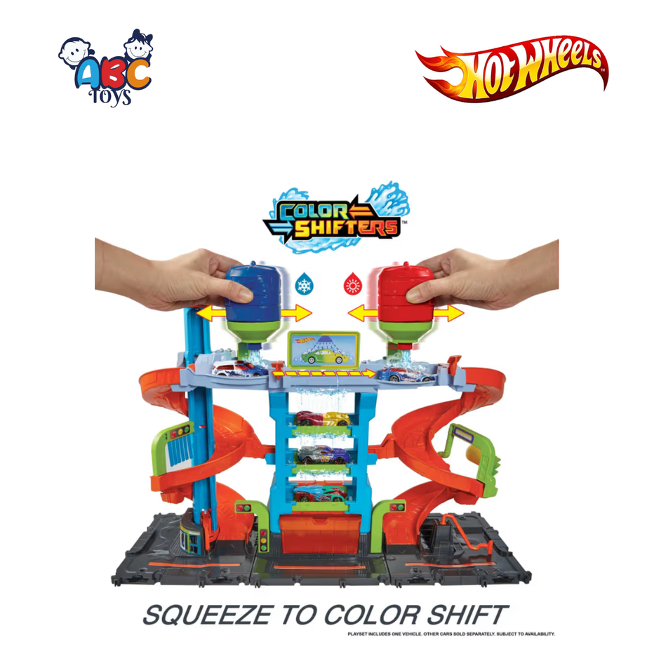 Hot Wheels HDP05 City MEGA Tower Car Wash With 1 Color Shifters Car, Ages 4+