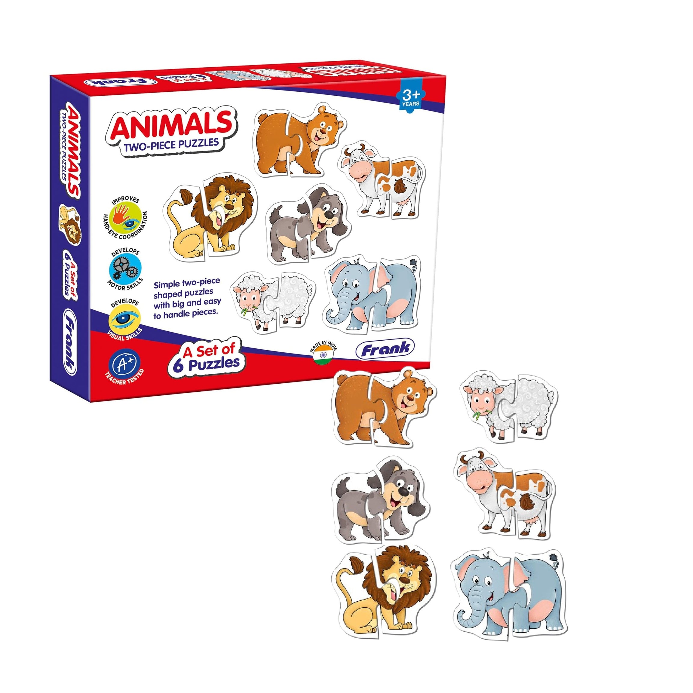Frank 33808 Animals set of 6 Puzzles