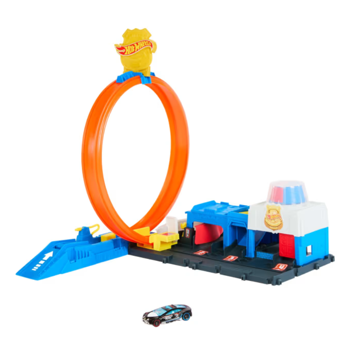 Hot Wheels JBM71 City Super Police Station Playset With 1:64 Scale, Ages 4+