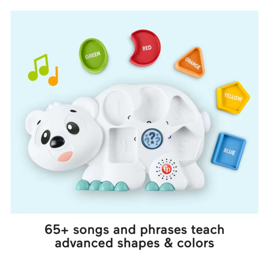 Fisher Price HFT75 Linkimals Puzzlin' Shapes Polar Bear, Ages 18m+