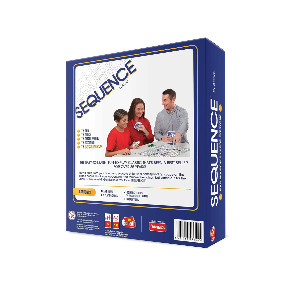 Funskool The Original Classic Sequence Game, Ages 7+