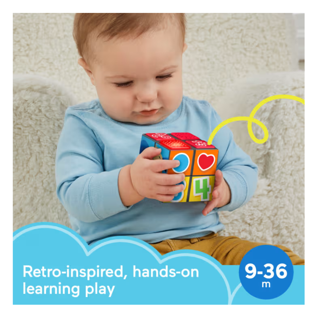 Fisher Price HJN95 Laugh & Learn Puppys Activity Cube, Ages 6-36m