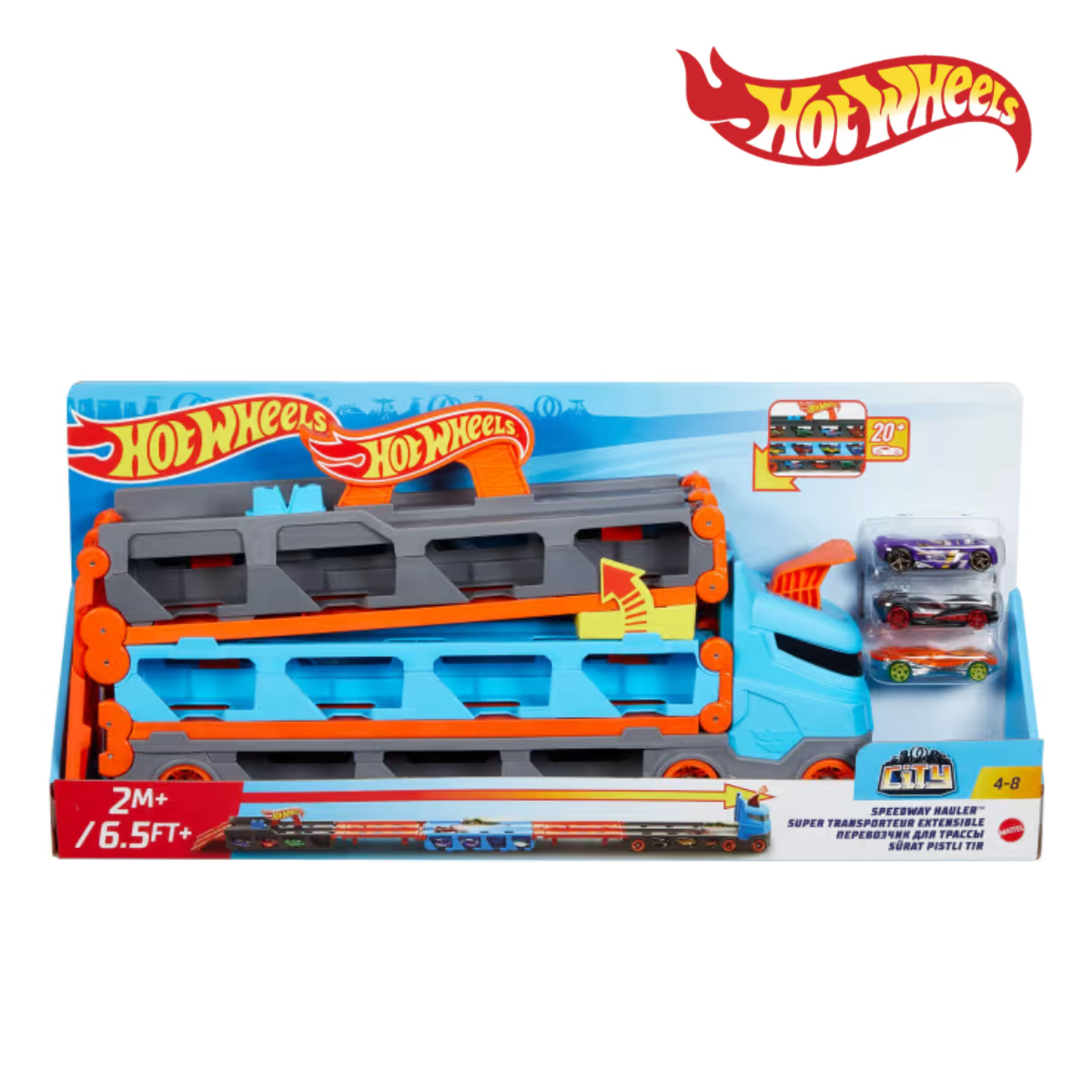 Hot Wheels GVG37 Speedway Hauler, Ages 4+