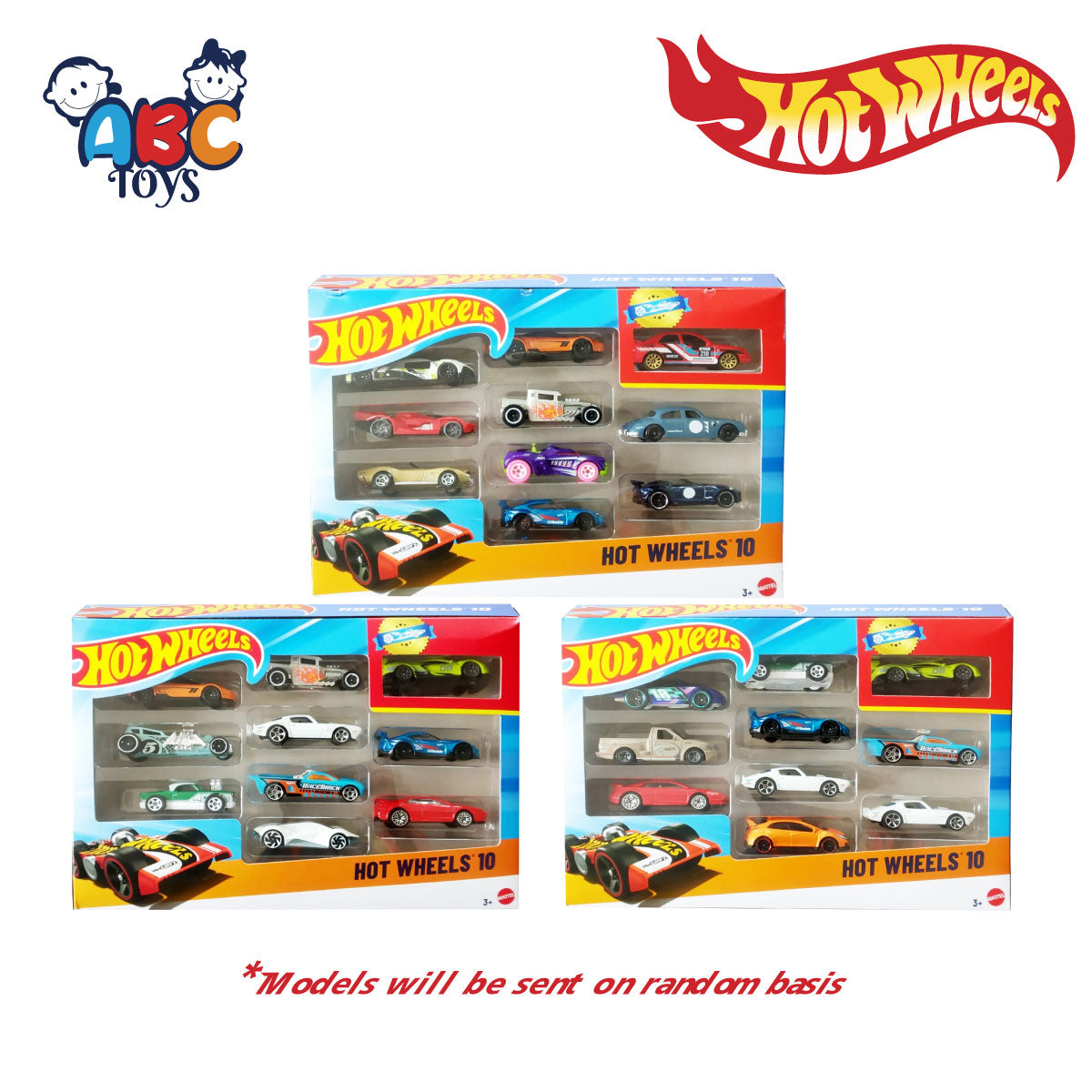 HOT WHEELS 54886 BASIC 10 PACK GIFT BOX ASST. 2018, Ages 3+