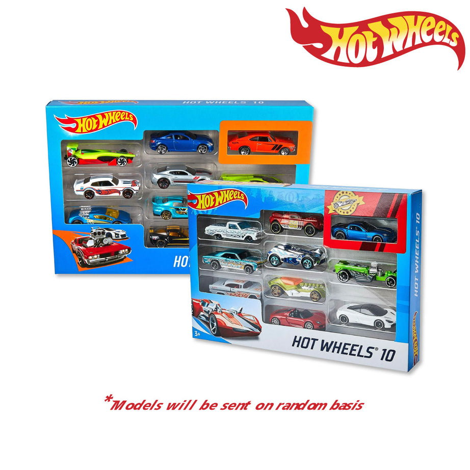 HOT WHEELS 54886 BASIC 10 PACK GIFT BOX ASST. 2018 (Damage Box)