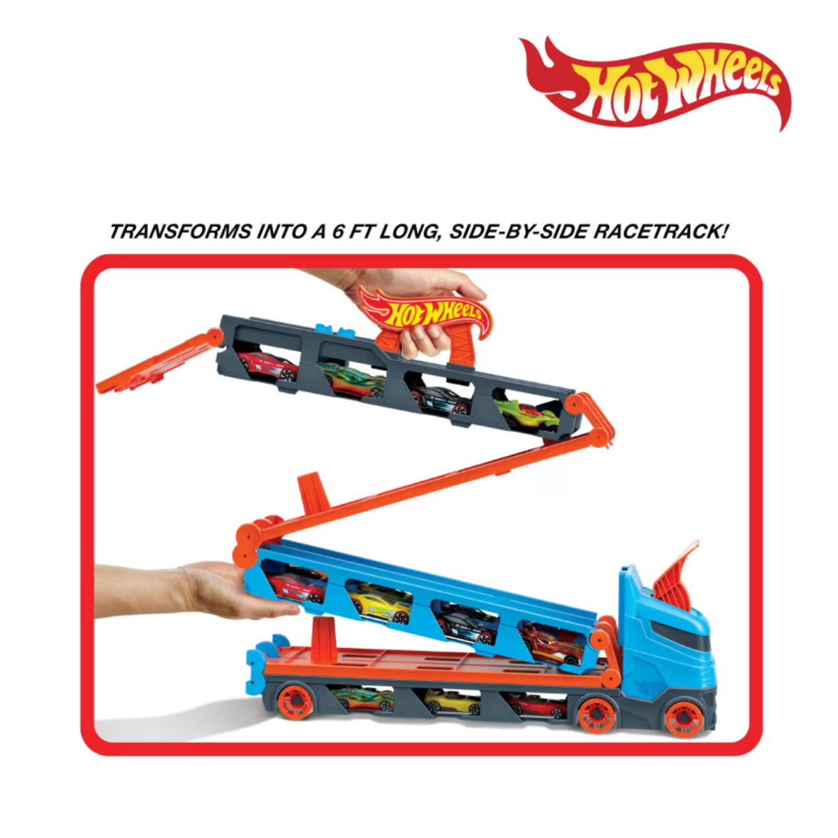 Hot Wheels GVG37 Speedway Hauler, Ages 4+