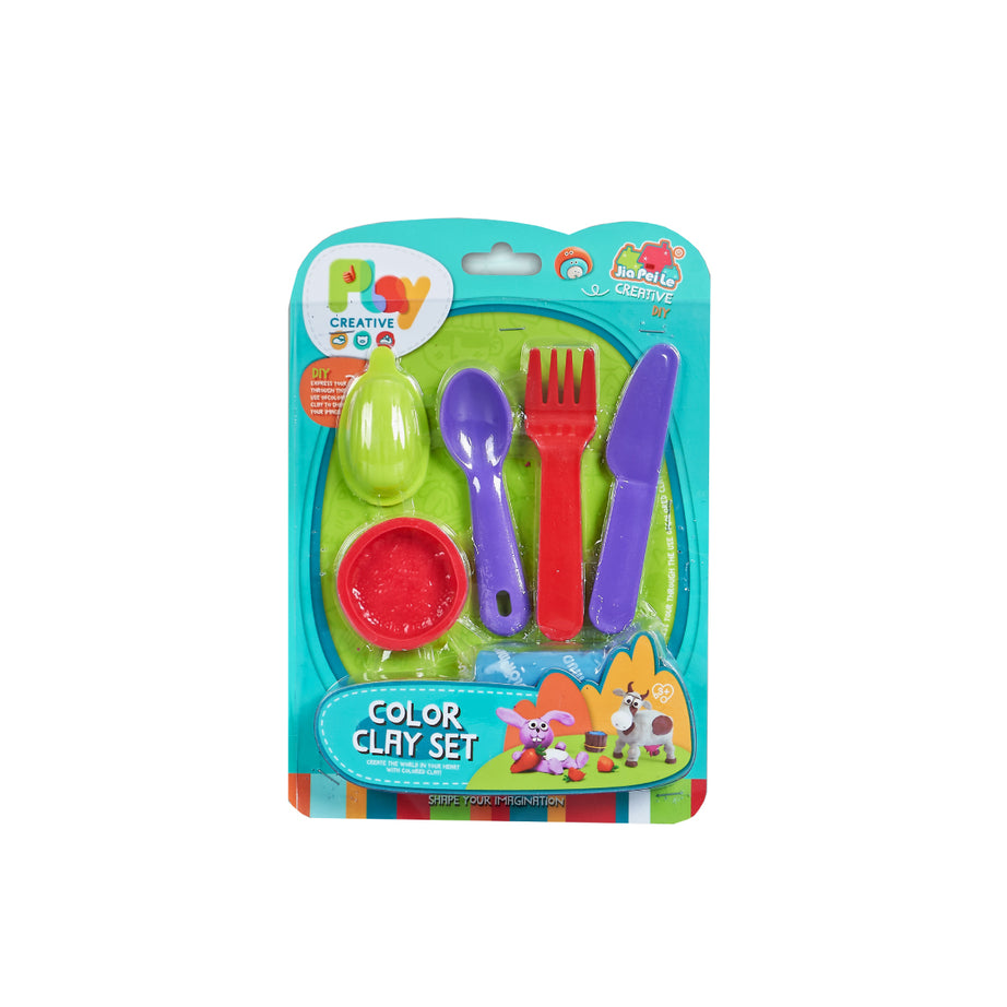 Toybliss Color Clay Cutlery Set DIY (5838-180), Ages 3+ (Clearance Sales)