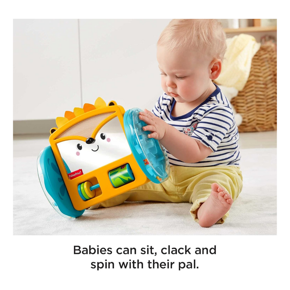 Fisher Price GJW14 Play & Crawl Hedgehog Mirror, Ages 3m+ (Damaged Box)